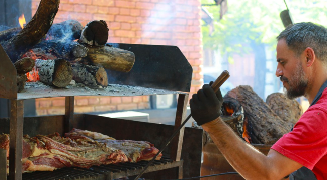 Asado con cuero