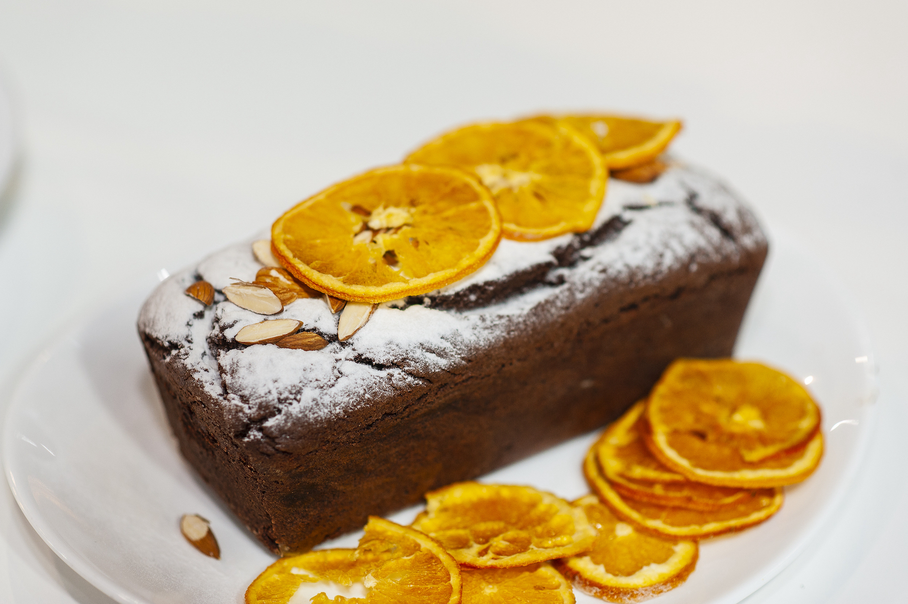 Budin de Chocolate, Naranja y Oliva